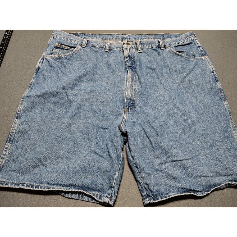 Wrangler Blue Jean Shorts Men 46x8.5 Denim Flat Front Classic‎ Cotton 70's